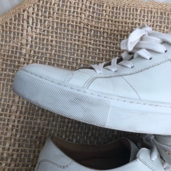 GREATS The Royale Blanco White Leather Sneakers - Picture 5 of 16